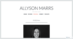 Desktop Screenshot of allysonmarrs.com